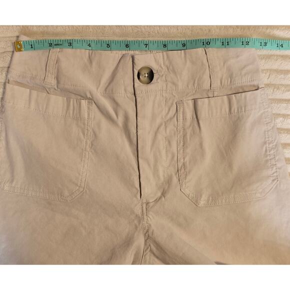 Anthropologie Maeve The Colette Linen Blend High Rise Wide Leg Crop Pants - Picture 8 of 13